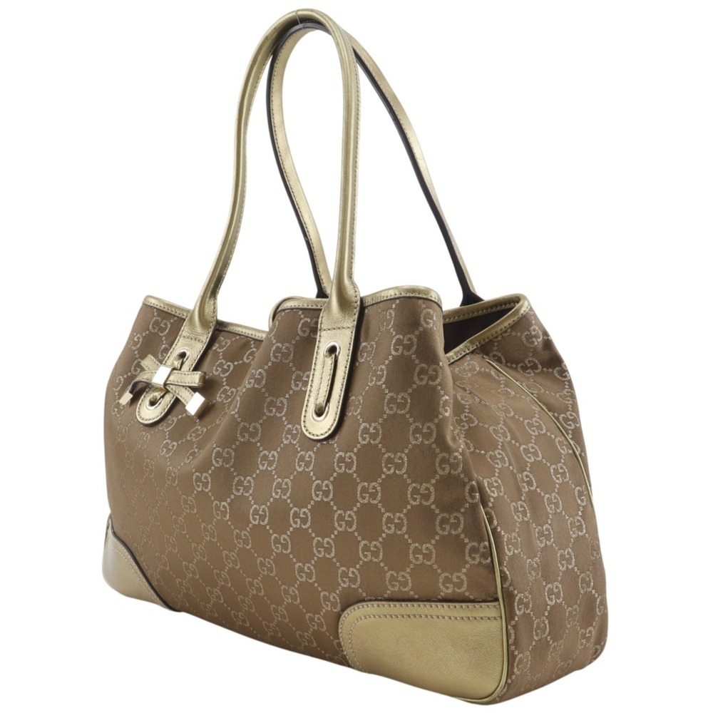 GUCCI Authentic Gold Canvas Tote Bag - Picture 2 of 16